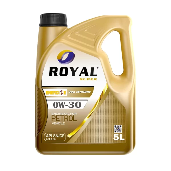 Royal Super Lubricants Engine Oil 0W-30 API SN/CF (ACEA C3) for Petrol Vehicle 5 Liter