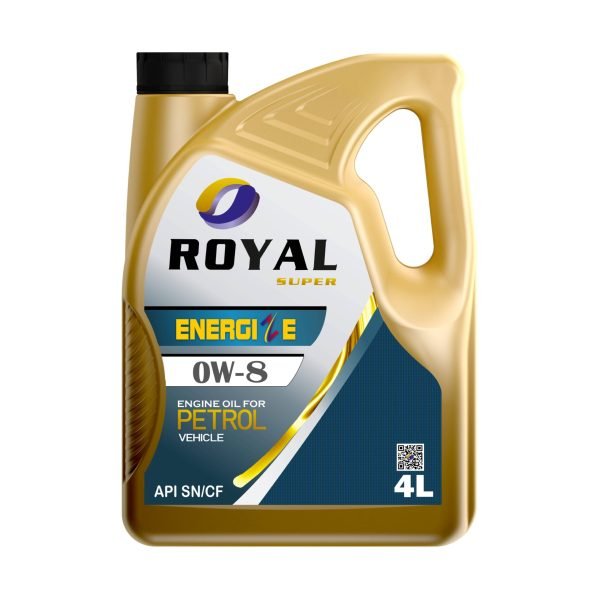 Royal Super Lubricants Engine Oil 0W-8 API SN/CF for Petrol Vehicle 4 Liter