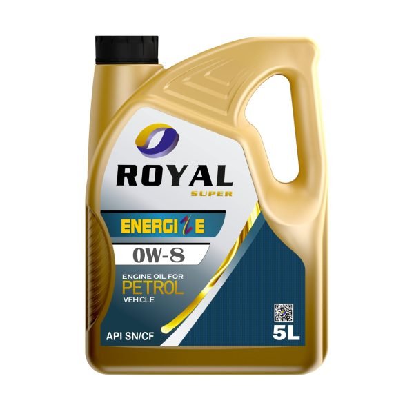 Royal Super Lubricants Engine Oil 0W-8 API SN/CF for Petrol Vehicle 5 Liter