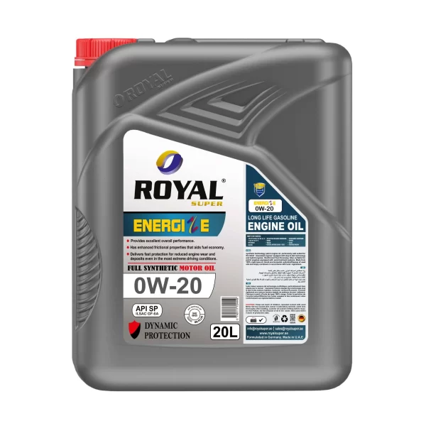 Royal Super Gasoline Engine Oil 0W-20 API SP 20 Liter