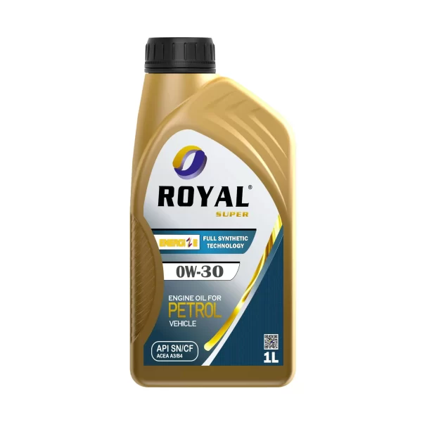 Royal Super Lubricants Engine Oil 0W-30 API SN/CF for Petrol Vehicle 1 Liter
