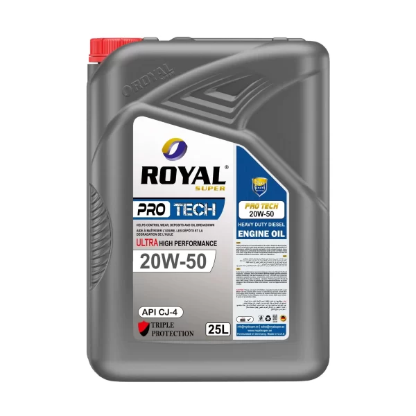Royal Super Lubricants engine oil 20W-50 API CJ4 for Diesel Vehicle 25 Liter