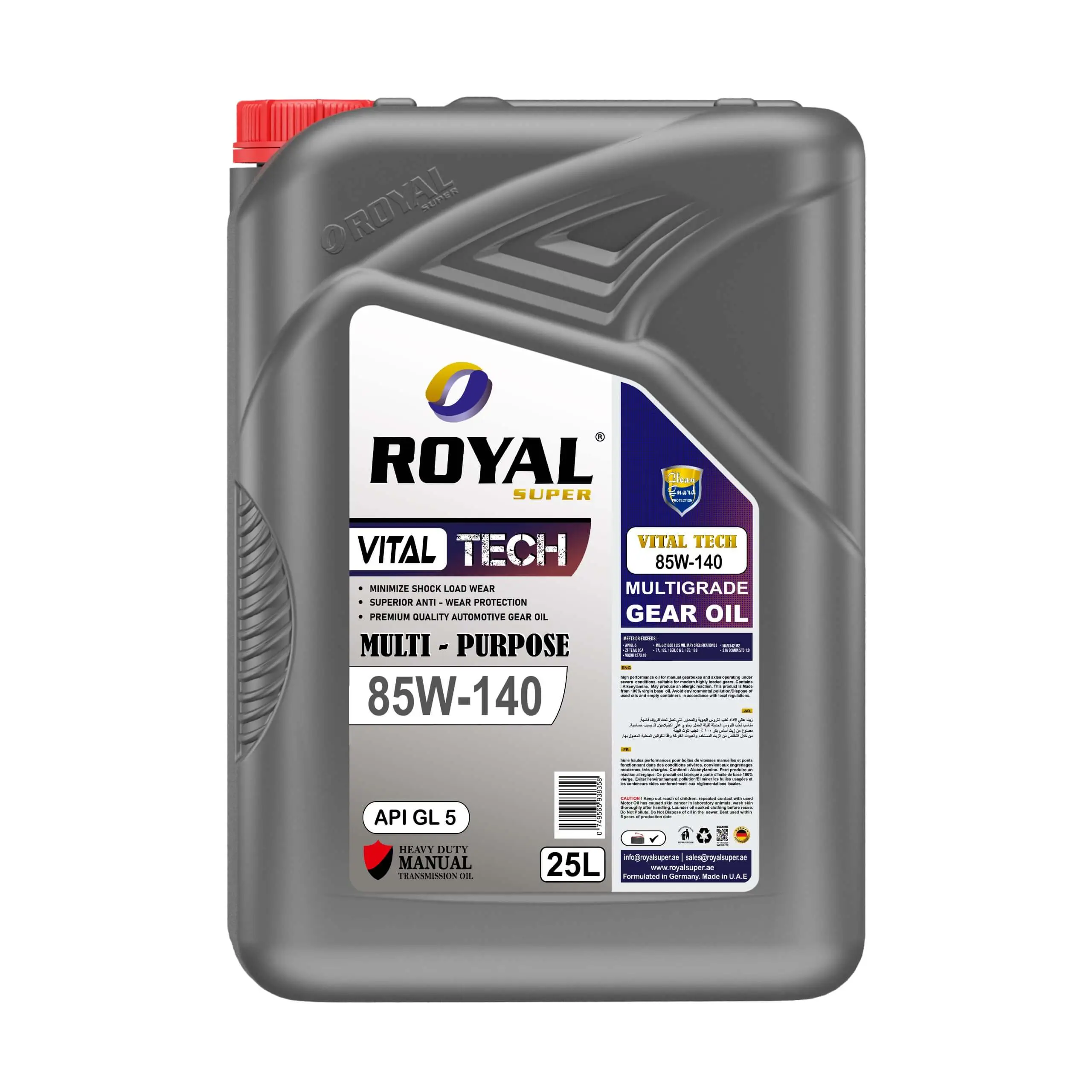 Royal Super Lubricants Gear Oil 85W-140 API GL 5 - 25 Liter