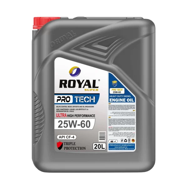 Royal Super Lubricants engine oil SAE 25W-60 API CF-4 for Diesel Vehicle 20 Liter