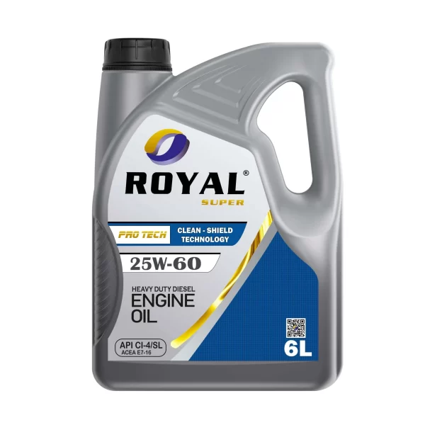Royal Super Lubricants engine oil 25W-60 API CI-4/SL for Diesel Vehicle 6 Liter