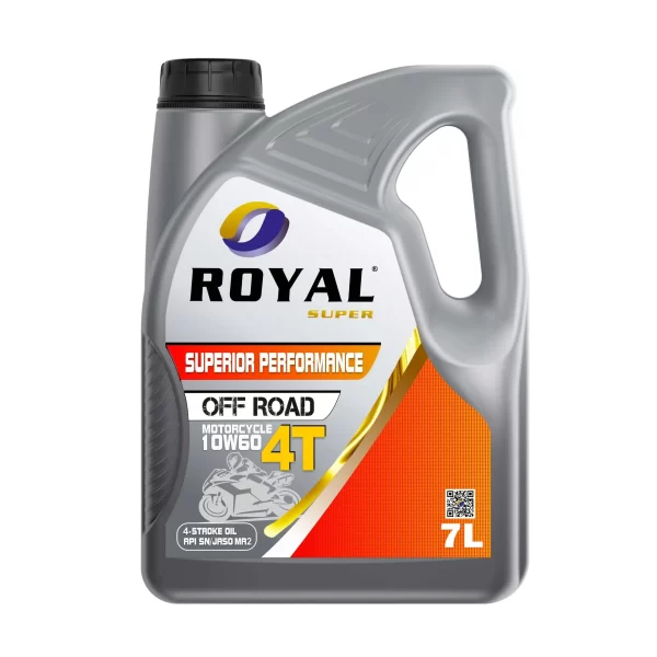 Royal Super 4-stroke Motorbike Oil 4T 10W-60 API SN / JASO MA2 (4T) 7 Liter