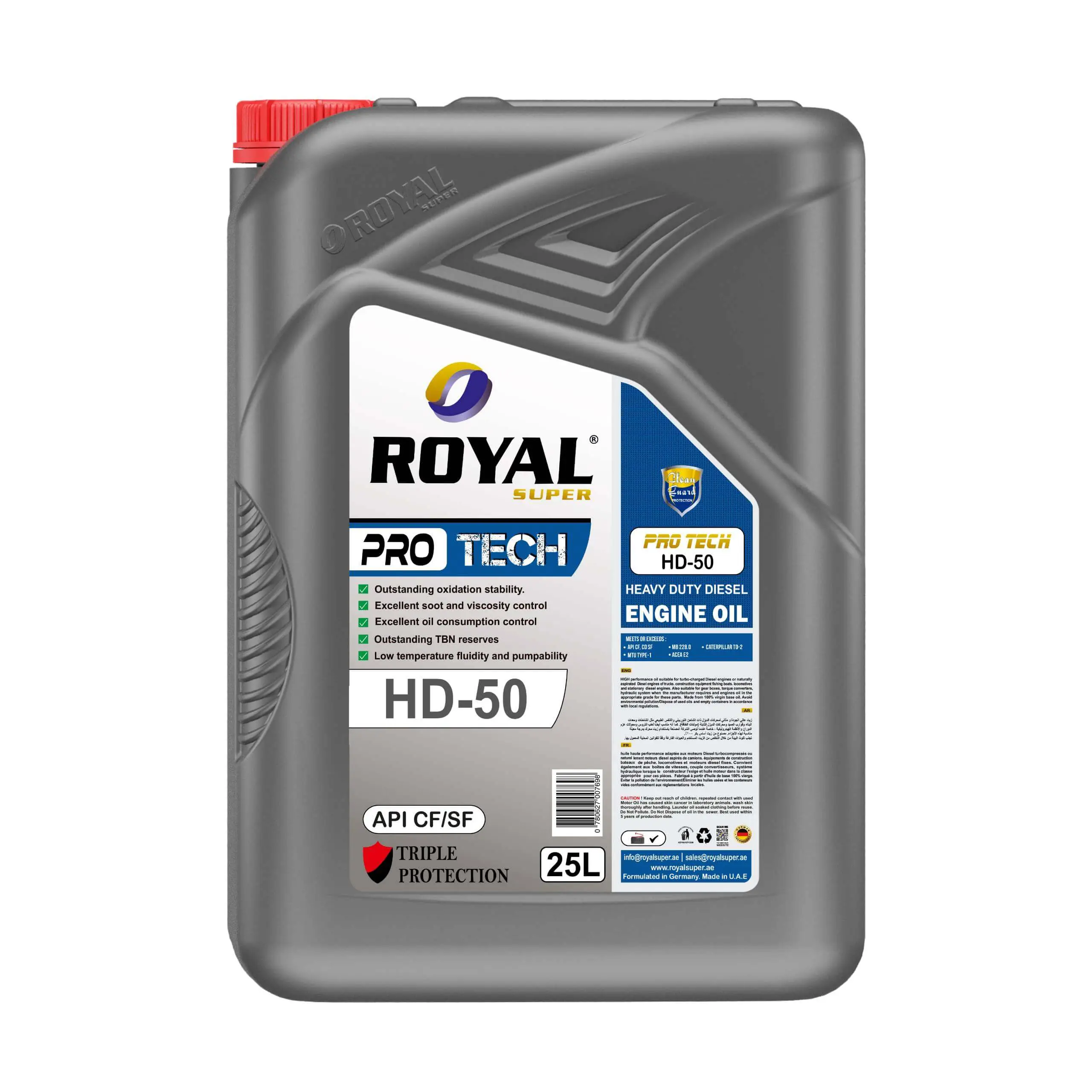 Royal Super Lubricants Engine Oil HD 50 API CF/SF for Diesel Vehicle 25 Liter