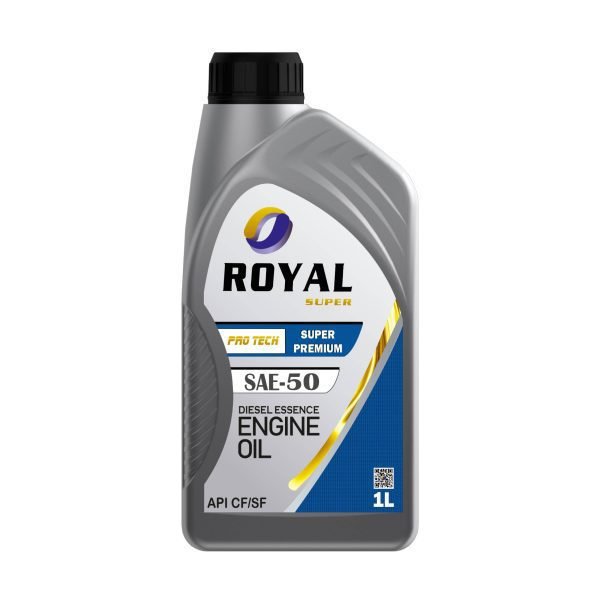 Royal Super Lubricants engine oil SAE 50 API CF/SF for Diesel Essence Vehicle 1 Liter