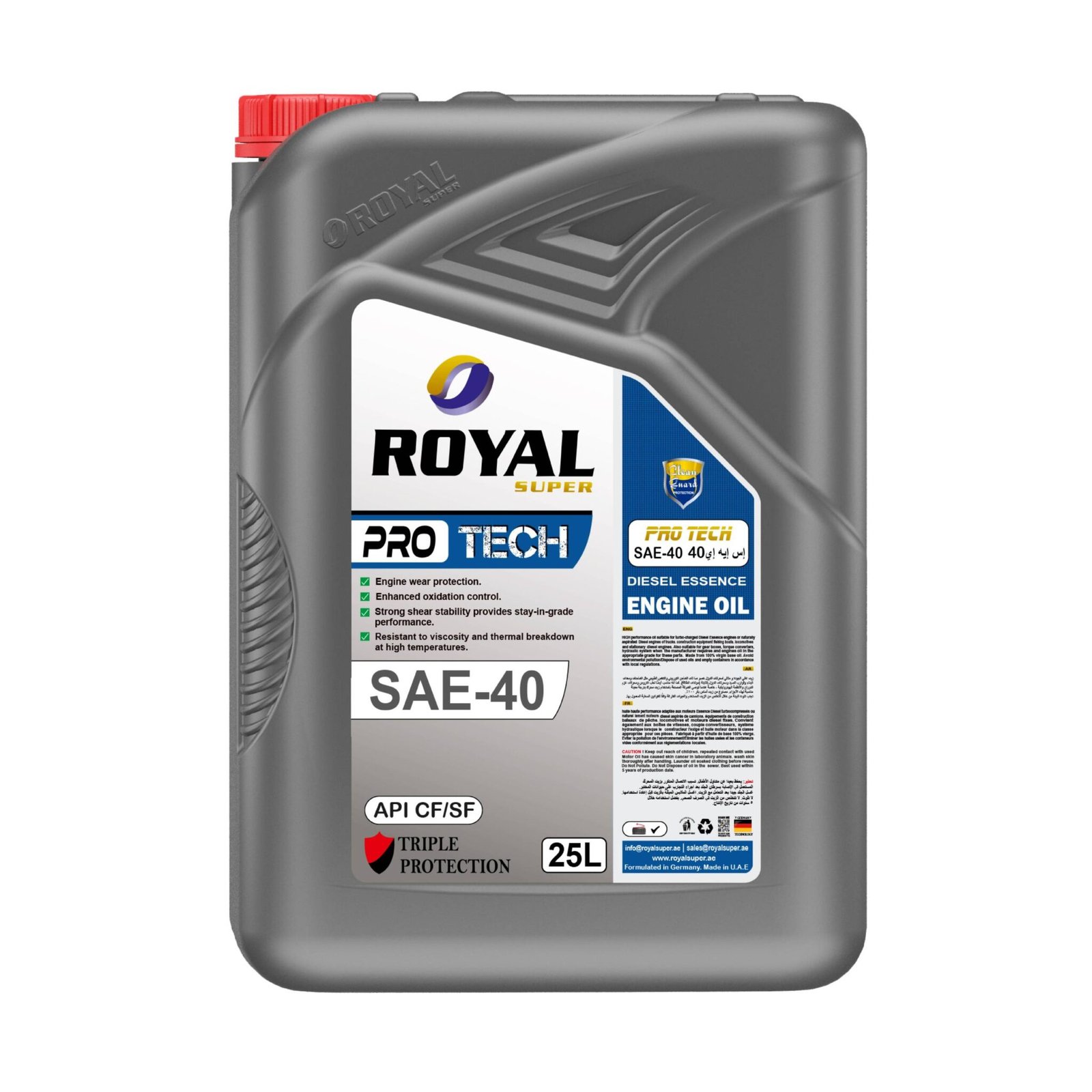 Royal Super Lubricants engine oil SAE 40 API CF/SF for Diesel Essence ...