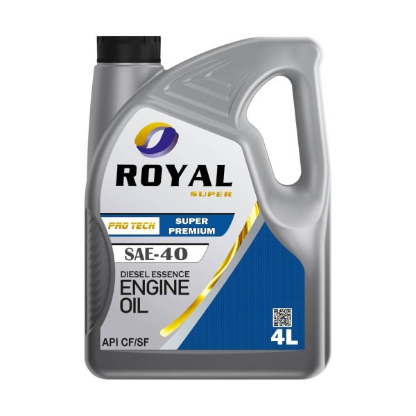 Royal Super Lubricants engine oil SAE 40 API CF/SF for Diesel Essence Vehicle 4 Liter