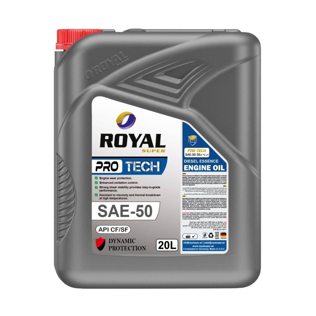 Royal Super Lubricants engine oil SAE 50 API CF/SF for Diesel Essence ...