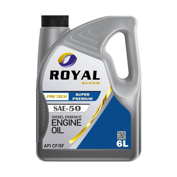 Royal Super Lubricants engine oil SAE 50 API CF/SF for Diesel Essence Vehicle 6 Liter