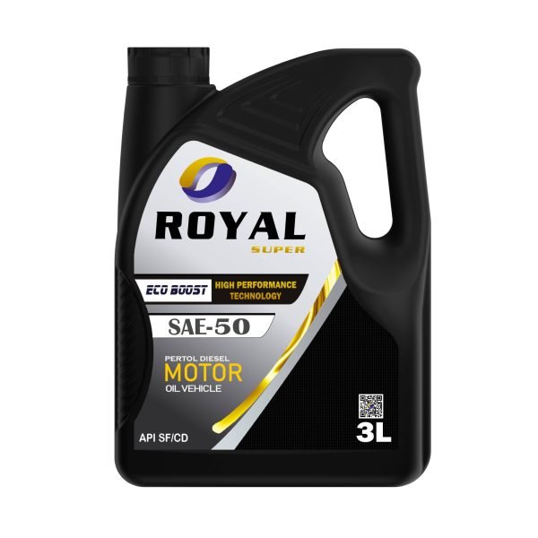 Royal Super Petrol & Diesel Engine Oil SAE 50 API SF/CD 3 Liter
