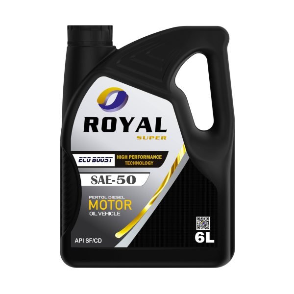 Royal Super Petrol & Diesel Engine Oil SAE 50 API SF/CD 6 Liter