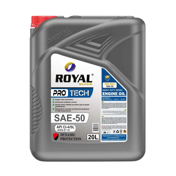 Royal Super Lubricants engine oil SAE 50 API CI-4/SL for Diesel Vehicle 20 Liter