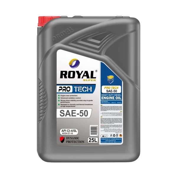 Royal Super Lubricants engine oil SAE 50 API CI-4/SL for Diesel Vehicle 25 Liter